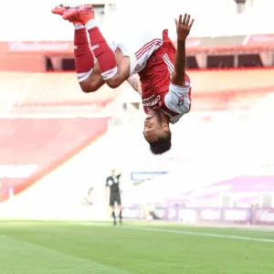 Arsenal FC Aubameyang Scores Historic FA Cup Goal Print Arsenal FC Aubameyang Scores Historic FA Cup Goal Print