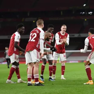 Arsenal's Aubameyang Scores Historic First Goal in Empty Emirates Against Newcastle (2020-21)