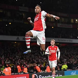 Arsenal's Aubameyang Scores His Second Goal: A Triumphant Moment at Emirates Stadium (2021-22)