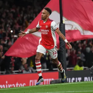 Arsenal's Aubameyang Scores Second Goal Against Aston Villa in 2021-22 Premier League Arsenal's Aubameyang Scores Second Goal Against Aston Villa in 2021-22 Premier League