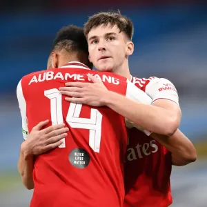 Arsenal's Aubameyang Scores Second Goal vs. Manchester City in FA Cup Semi-Final