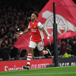 Arsenal's Aubameyang Scores Second Goal vs. Aston Villa (2021-22) Arsenal's Aubameyang Scores Second Goal vs. Aston Villa (2021-22)