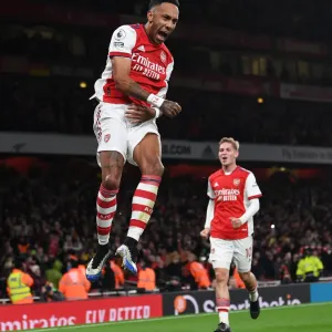 Arsenal's Aubameyang Scores Second Goal vs Aston Villa (2021-22) Arsenal's Aubameyang Scores Second Goal vs Aston Villa (2021-22)