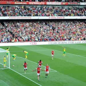 Arsenal's Aubameyang Scores Thriller at Emirates: Arsenal v Norwich City (2021-22) Arsenal's Aubameyang Scores Thriller at Emirates: Arsenal v Norwich City (2021-22)