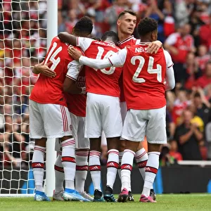 Arsenal's Aubameyang Scores the Winning Goal in Emirates Cup Victory over Olympique Lyonnais