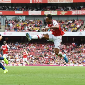 Arsenal's Aubameyang Shines in Emirates Cup Clash Against Olympique Lyonnais Arsenal's Aubameyang Shines in Emirates Cup Clash Against Olympique Lyonnais