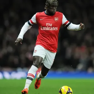 Arsenal's Bacary Sagna in Action Against Manchester United (2013-14)