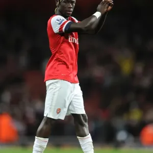 Arsenal's Bacary Sagna Celebrates 2:0 Victory Over Liverpool in the Barclays Premier League at Emirates Stadium (2013) Arsenal's Bacary Sagna Celebrates 2:0 Victory Over Liverpool in the Barclays Premier League at Emirates Stadium (2013)