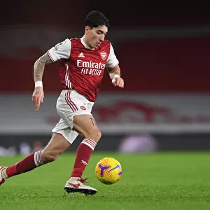 Arsenal's Bellerin in Action against Burnley in the Premier League (2020-21)