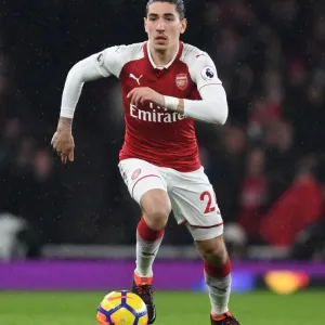 Arsenal's Bellerin in Action against Everton - Premier League 2017-18