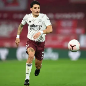 Hector Bellerin Print - 2020-21 Anfield Match Hector Bellerin Print - 2020-21 Anfield Match