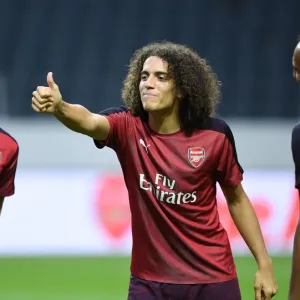 Arsenal's Bellerin and Guendouzi in Action against SS Lazio (2018-19) Arsenal's Bellerin and Guendouzi in Action against SS Lazio (2018-19)