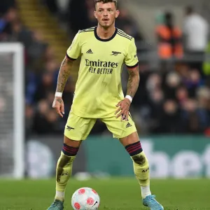 Arsenal's Ben White in Action against Crystal Palace - Premier League 2021-22