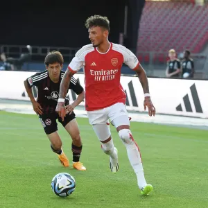 Arsenal's Ben White in Action against FC Nurnberg: Pre-Season Friendly, July 2023 Arsenal's Ben White in Action against FC Nurnberg: Pre-Season Friendly, July 2023