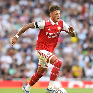 Arsenal's Ben White in Action Against Fulham in 2022-23 Premier League