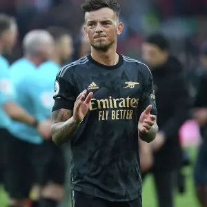 Arsenal's Ben White Applauding Fans After Liverpool Clash - Premier League 2022-23 Arsenal's Ben White Applauding Fans After Liverpool Clash - Premier League 2022-23