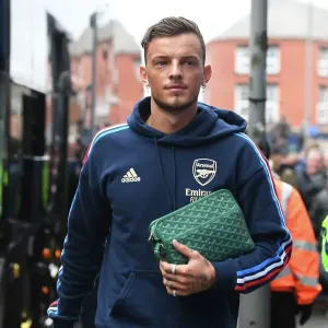 Arsenal's Ben White Arrives at Goodison Park Ahead of Everton Clash - Premier League 2022-23