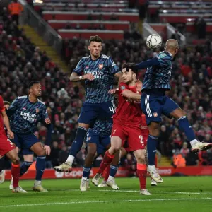 Arsenal's Ben White Braves Heading Duel in Carabao Cup Semi-Final Clash vs. Liverpool