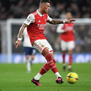 Arsenal's Ben White Goes Head-to-Head with Tottenham Hotspur in Intense Premier League Clash (2022-23)
