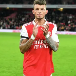 Arsenal's Ben White Post-Match: Arsenal FC vs West Ham United, Premier League 2022-23 Arsenal's Ben White Post-Match: Arsenal FC vs West Ham United, Premier League 2022-23