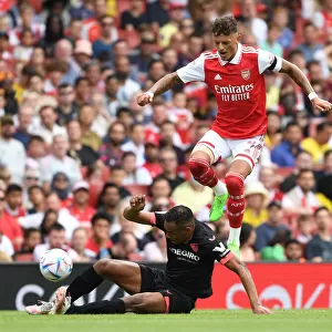 Arsenal's Ben White Shines in Emirates Cup Victory Over Sevilla, 2022