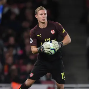 Arsenal's Bernd Leno in Action: Arsenal 3-1 Leicester City, Premier League, Emirates Stadium (October 2018) Arsenal's Bernd Leno in Action: Arsenal 3-1 Leicester City, Premier League, Emirates Stadium (October 2018)