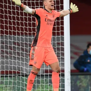 Arsenal's Bernd Leno in Action: Arsenal vs. Southampton (Premier League 2020-21, Emirates Stadium)