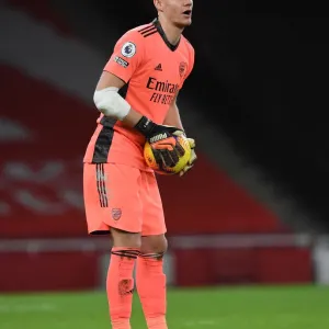 Arsenal's Bernd Leno in Action: Arsenal vs. Southampton (Premier League 2020-21, Emirates Stadium)