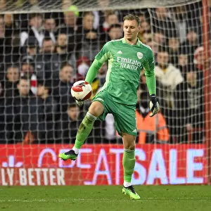 Arsenal's Bernd Leno in Action: FA Cup Third Round vs Nottingham Forest 2021-22