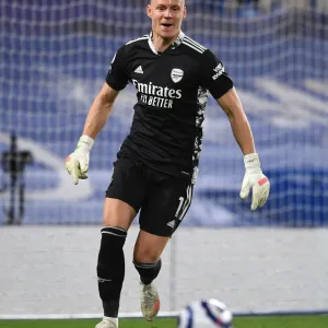 Arsenal's Bernd Leno in Action at Empty Stamford Bridge: Chelsea vs Arsenal, Premier League 2020-21 Arsenal's Bernd Leno in Action at Empty Stamford Bridge: Chelsea vs Arsenal, Premier League 2020-21