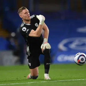 Arsenal's Bernd Leno in Action at Empty Stamford Bridge: Chelsea vs Arsenal, Premier League 2020-21 Arsenal's Bernd Leno in Action at Empty Stamford Bridge: Chelsea vs Arsenal, Premier League 2020-21