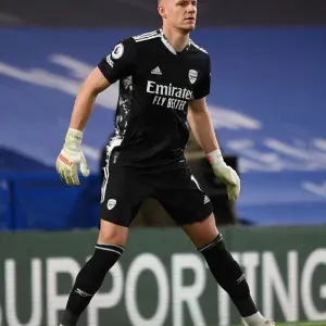 Arsenal's Bernd Leno in Action at Empty Stamford Bridge: Chelsea vs Arsenal, Premier League 2020-21 Arsenal's Bernd Leno in Action at Empty Stamford Bridge: Chelsea vs Arsenal, Premier League 2020-21