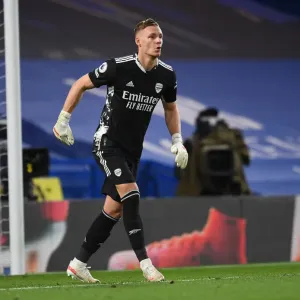 Arsenal's Bernd Leno in Action at Empty Stamford Bridge: Chelsea vs Arsenal, Premier League 2020-21 Arsenal's Bernd Leno in Action at Empty Stamford Bridge: Chelsea vs Arsenal, Premier League 2020-21