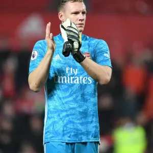 Arsenal's Bernd Leno Applauding Fans after Manchester United Clash (2019-20)
