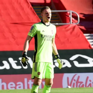 Arsenal's Bernd Leno in FA Cup Action: Southampton vs Arsenal (Behind Closed Doors) Arsenal's Bernd Leno in FA Cup Action: Southampton vs Arsenal (Behind Closed Doors)