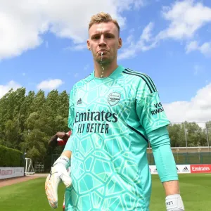 Arsenal's Bernd Leno in Pre-Season Action against Ipswich Town