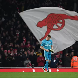 Arsenal's Bernd Leno Reacts After Arsenal FC vs Manchester United, Premier League 2019-2020