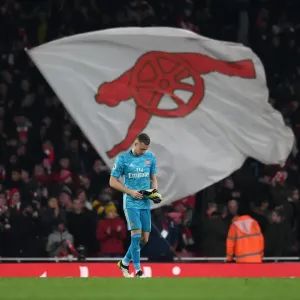 Arsenal's Bernd Leno Reacts After Arsenal FC vs Manchester United, Premier League 2019-2020 Arsenal's Bernd Leno Reacts After Arsenal FC vs Manchester United, Premier League 2019-2020