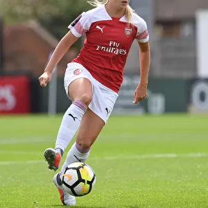 Arsenal's Beth Mead in Action: Arsenal Women vs West Ham United Women, Continental Cup