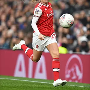 Arsenal's Beth Mead in Action against Tottenham Hotspur in FA WSL Clash