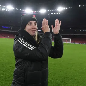 Arsenal's Beth Mead Celebrates Victory Over Juventus in UEFA Champions League Arsenal's Beth Mead Celebrates Victory Over Juventus in UEFA Champions League
