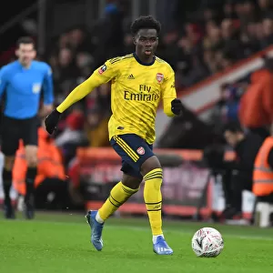 Arsenal's Bukayo Saka in Action against AFC Bournemouth in FA Cup Fourth Round