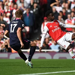 Arsenal's Bukayo Saka in Action: Arsenal vs AFC Bournemouth, Premier League 2019-20