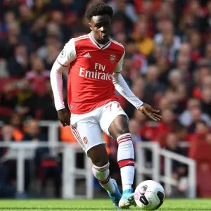 Arsenal's Bukayo Saka in Action: Arsenal vs AFC Bournemouth, Premier League 2019-20 Arsenal's Bukayo Saka in Action: Arsenal vs AFC Bournemouth, Premier League 2019-20