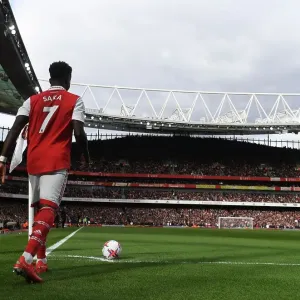 Arsenal's Bukayo Saka in Action: Arsenal vs Crystal Palace, Premier League 2022-23