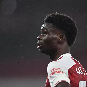 Arsenal's Bukayo Saka in Action against Burnley - Premier League 2020-21
