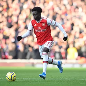 Arsenal's Bukayo Saka in Action Against Chelsea in the Premier League