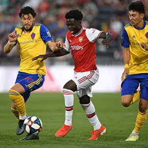 Arsenal's Bukayo Saka in Action against Colorado Rapids during 2019 Pre-Season Friendly