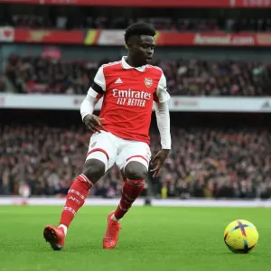 Arsenal's Bukayo Saka in Action: Premier League 2022-23 - Arsenal vs. Brentford Arsenal's Bukayo Saka in Action: Premier League 2022-23 - Arsenal vs. Brentford
