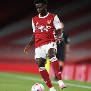 Arsenal's Bukayo Saka in Action Against West Ham United - Premier League 2020-21